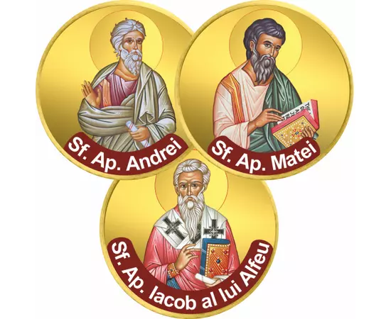 // monede, Apostoli ai lui Hristos, set de 3 monede 