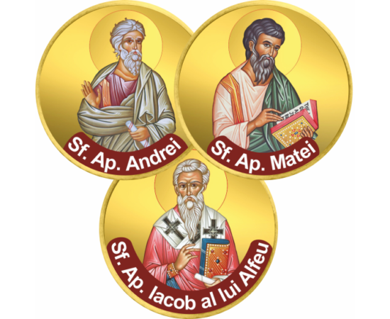 // monede, Apostoli ai lui Hristos, set de 3 monede 