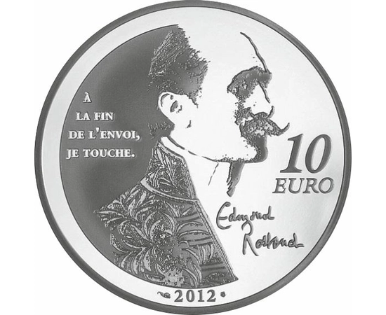 Cyrano de Bergerac, 10 euro, monedă argint, Franţa, 2012