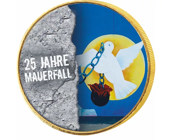 Căderea Zidului Berlinului, set monede color