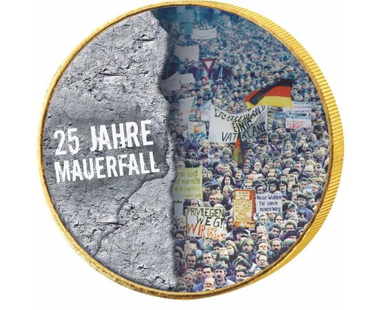 Căderea Zidului Berlinului, set monede color