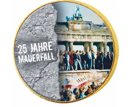 Căderea Zidului Berlinului, set monede color