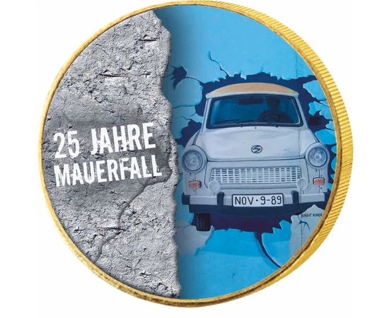 Căderea Zidului Berlinului, set monede color