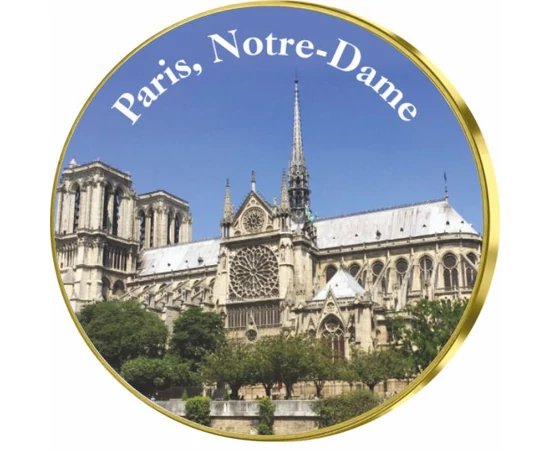 Notre Dame, medalie colorată