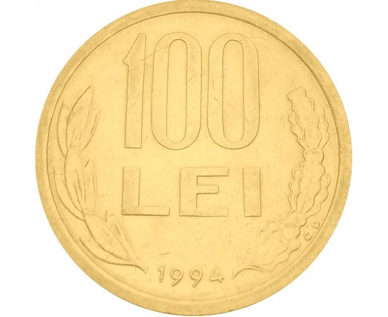 100 lei, Mihai Viteazul, placată cu aur, România, 1991-1996