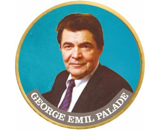 George Emil Palade, 50 cenţi, motiv colorat