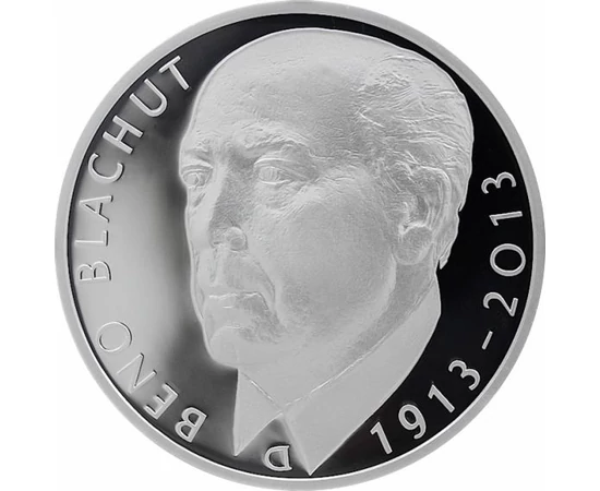 Beno Blachut, cântăreţ de operă, 500 CZK, argint, Cehia, 2013