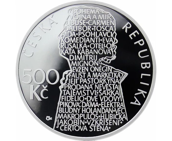 Beno Blachut, cântăreţ de operă, 500 CZK, argint, Cehia, 2013