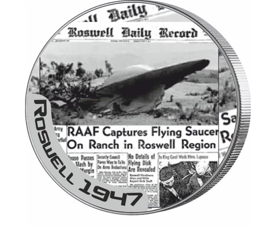 Incidentul OZN, un titlu din ziarul „Roswell Daily Record”