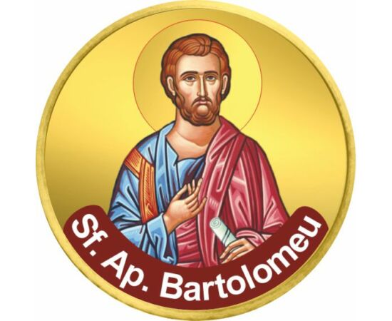 Apostolul Bartolomeu - monedă pictată, 50 cenţi, UE