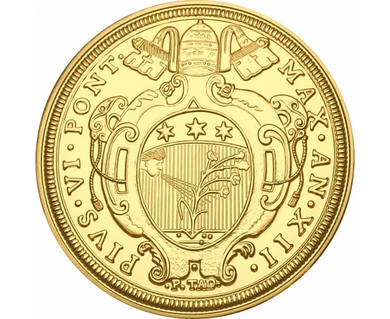 Drumul zadarnic al lui Pius al VI-lea, 10 zecchino, replică
