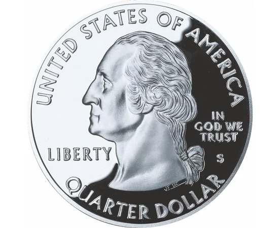 George Washington, 25 cenţi, color, SUA, 1999-2009