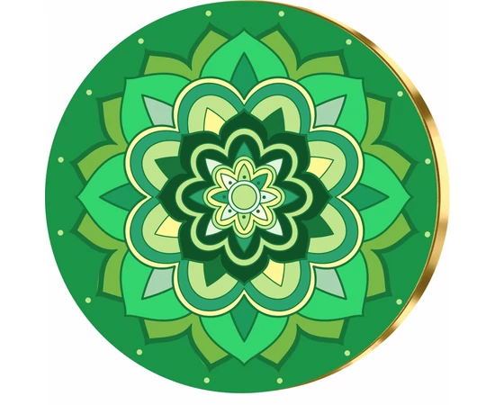 Mandala verde, medalie