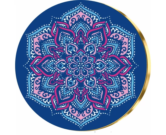 Mandala albastru, medalie
