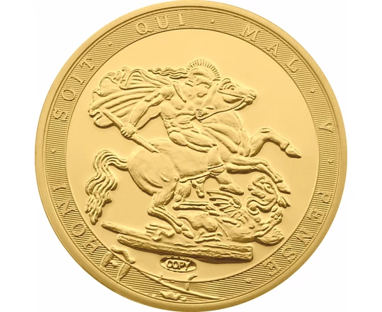 George al III-lea, sovereign în replică, placată cu aur