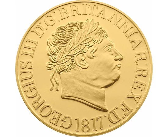 George al III-lea, sovereign în replică, placată cu aur