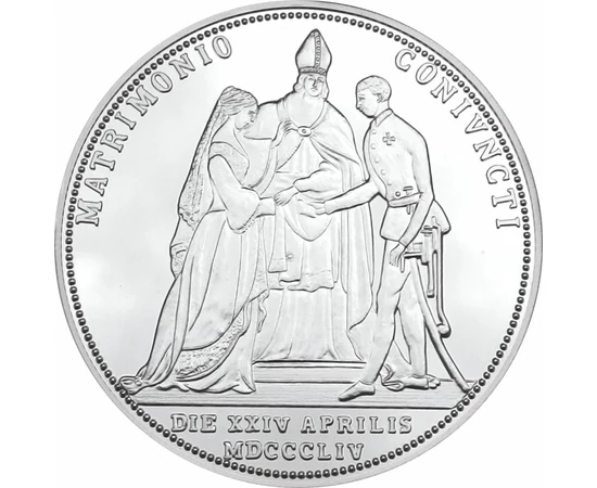 doi guldeni, replică, placată cu argint, Nunta regală