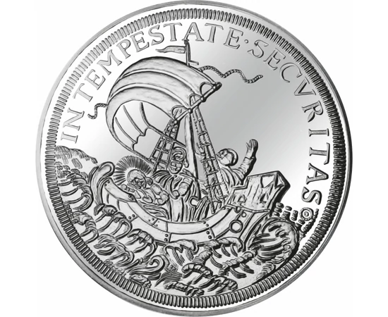 Taler Sf. Gheorghe, replică, placată cu argint