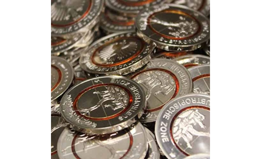 Monede noi, cu inel din polimer